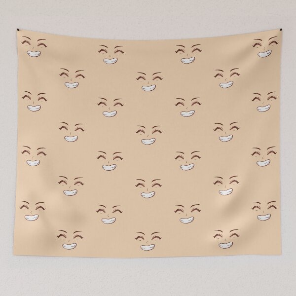 Item preview, Happy eyes, grinning sharp teeth. Kawaii anime smirking face. designed and sold by yashik.