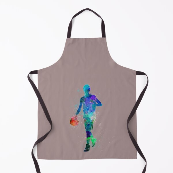 Item preview, Basketball player in blue watercolor designed and sold by ChristinaPerri.
