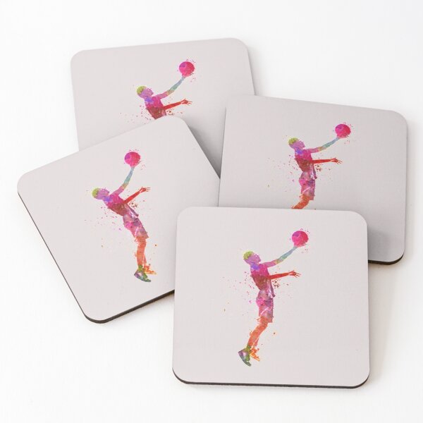 Item preview, Basketball player by starting game in watercolor designed and sold by ChristinaPerri.