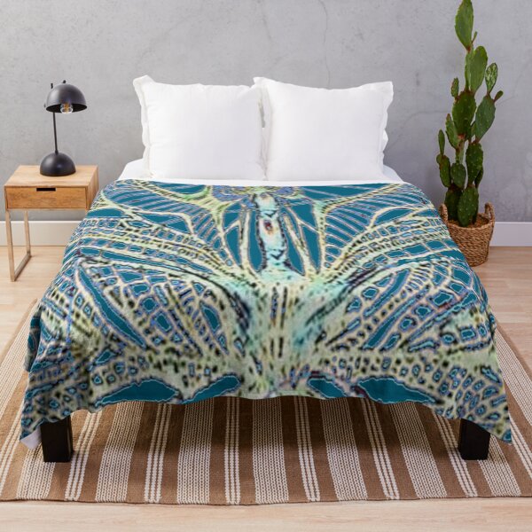 Item preview, ABSTRACTED WHITE-TEAL DRAGONFLY WING designed and sold by sharlesart.