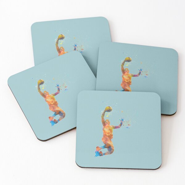 Item preview, Basketball player in watercolor playing designed and sold by ChristinaPerri.