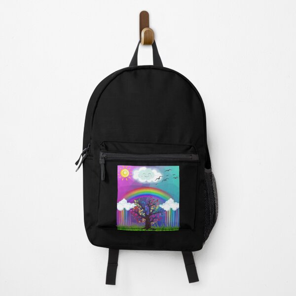 Item preview, Fun, Summer, Colorful, Happy, Rainbow, Clouds, Sun, Rainbow Tree,  designed and sold by The Healing Key  - Art • Spirit • Transformation • .