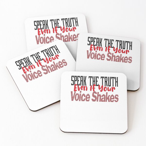 Item preview, Inspirational Quotes : Speak  the truth, even if your voice shakes. designed and sold by Yassineenns.
