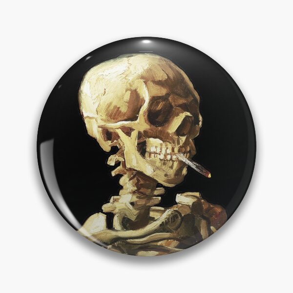 Item preview, Vincent Van Gogh - Skull of a Skeleton with Burning Cigarette designed and sold by ind3finite.