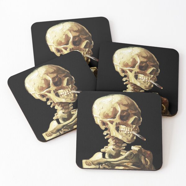 Item preview, Vincent Van Gogh - Skull of a Skeleton with Burning Cigarette designed and sold by ind3finite.