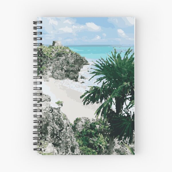 Item preview, MEXICO Tulum Mayan Ruins Beach designed and sold by VoyageVectors.