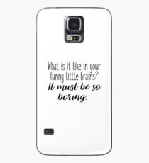 Sherlock - wie ist es in deinen lustigen kleinen Gehirnen? Hülle & Klebefolie für Samsung Galaxy