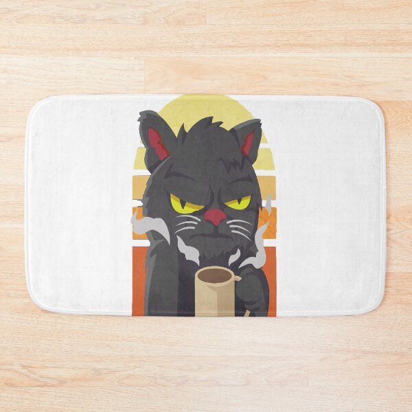 Item preview, Upset cat drinking coffee designed and sold by JJ-store-.