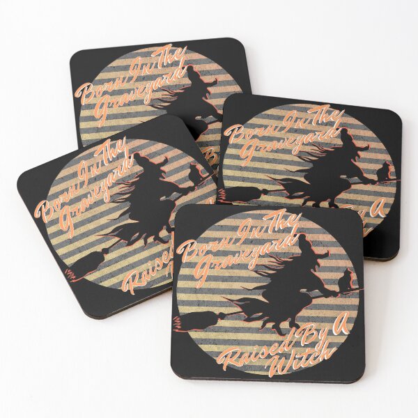 Item preview, Born In The Graveyard Raised By A Witch-Funny Halloween Quotes designed and sold by Onewivnacher.