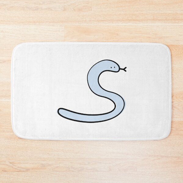 Item preview, Cute Silly Simple Minimalist Pastel Blue Snake designed and sold by Charredsky.