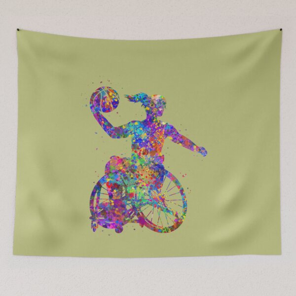 Item preview, Wheelchair Basketball Painting designed and sold by ChristinaPerri.