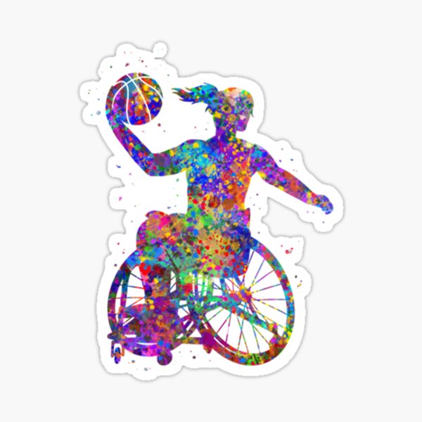 Item preview, Wheelchair Basketball Painting designed and sold by ChristinaPerri.