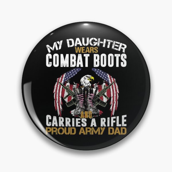 Item preview, My Daughter Wears Combat Boots Proud Military Mom Dad Gift Pullover Hoodie designed and sold by DaiShop.