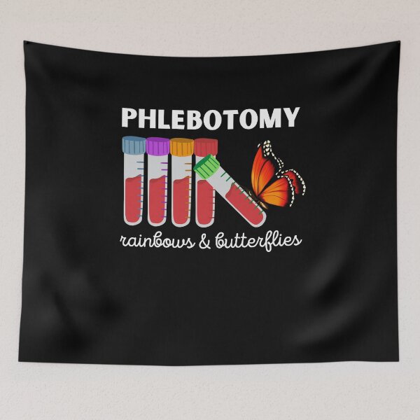 Item preview, Phlebotomy Rainbows & Butterflies designed and sold by Crafty-Mornings.