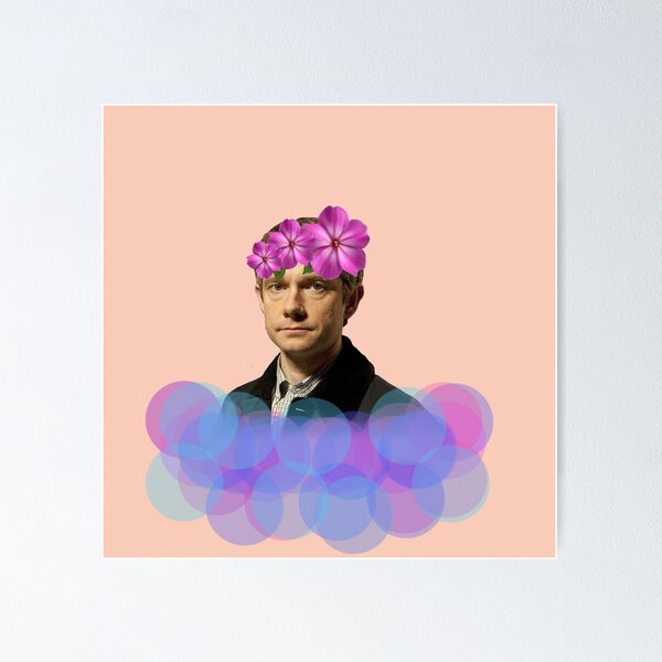 Item preview, Corona de flores en colores pastel de John Watson designed and sold by squishygay.
