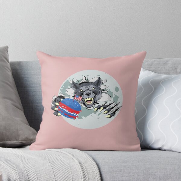 Item preview, 4th of July wolf usa flag t-shirt. designed and sold by Cheeky Popp.