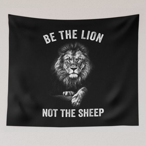 Item preview, Be The Lion Not The Sheep American Patriot Patriotic Lion  designed and sold by GiselleShop.