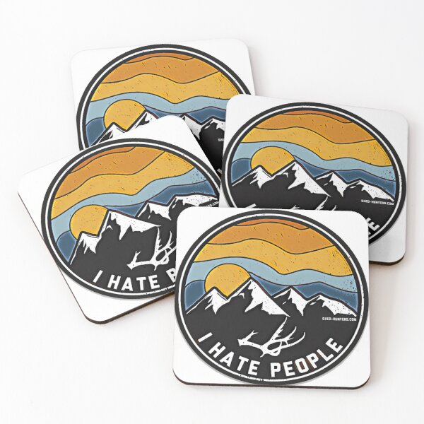 Item preview, I hate people shed antler mountain hiking  designed and sold by ShedHunters.