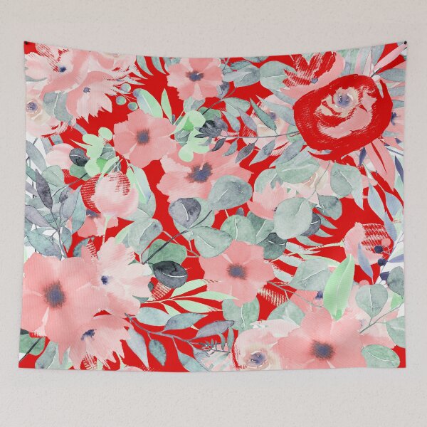 Item preview, Floral Medley 2 - Autumn Pink and Terracotta designed and sold by AlteredAtelier.