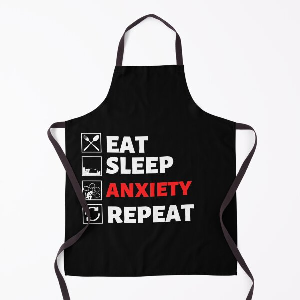 Item preview, Eat sleep anxiety repeat designed and sold by Hoetoons.