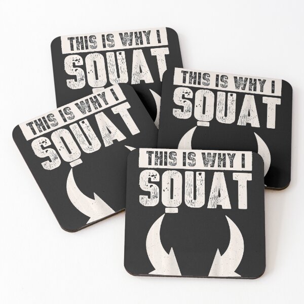 Item preview, This Is Why I Squat Funny Fitness Workout Nice Butt Booty designed and sold by ZacharyMarcus.