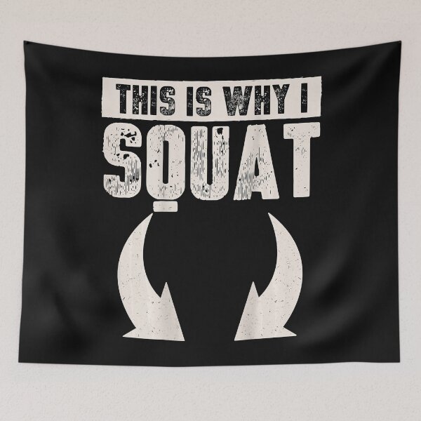 Item preview, This Is Why I Squat Funny Fitness Workout Nice Butt Booty designed and sold by ZacharyMarcus.