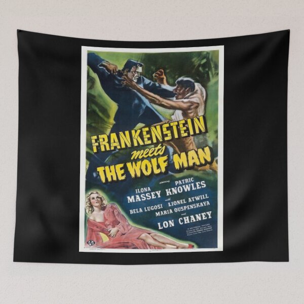 Item preview, Frankenstein meets The Wolf Man designed and sold by beachcamper.