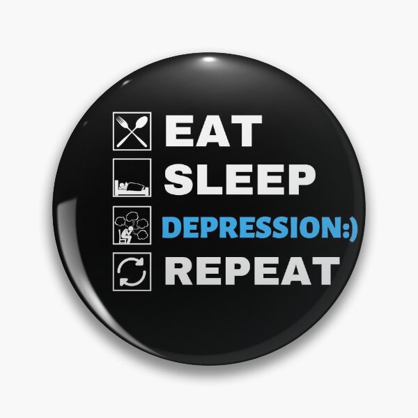 Item preview,  Eat sleep depression repeat designed and sold by Hoetoons.