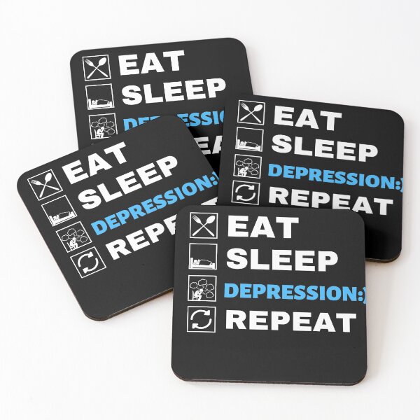Item preview,  Eat sleep depression repeat designed and sold by Hoetoons.