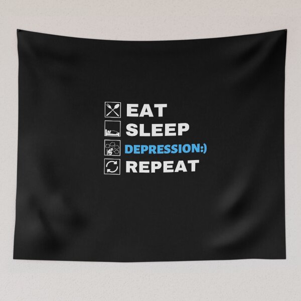 Item preview,  Eat sleep depression repeat designed and sold by Hoetoons.