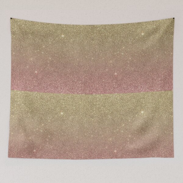 Item preview, Rose Gold and Yellow Gold Glitter Mesh designed and sold by Blkstrawberry.