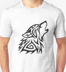 Stammes-Wolf heulen Slim Fit T-Shirt