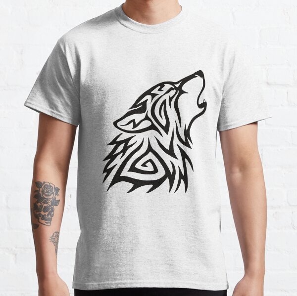 Tribal Wolf Howl Classic T-Shirt