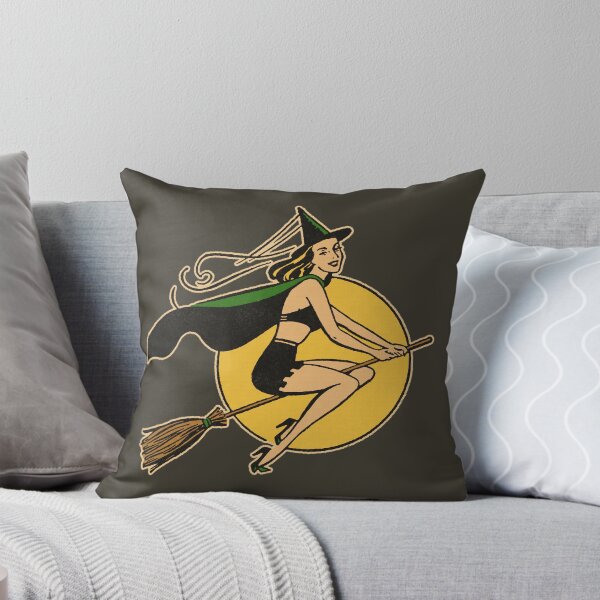 Item preview, Vintage Flying Halloween Witch designed and sold by fearcity.
