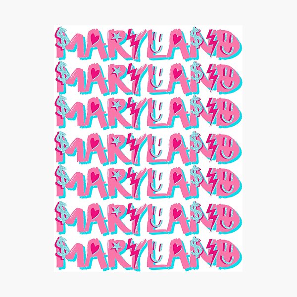 Vista previa del artículo con la obra «M A R Y L A N D», diseñado y vendido por Julia Santos.