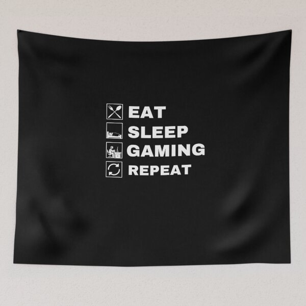 Item preview,  Eat sleep gaming repeat designed and sold by Hoetoons.