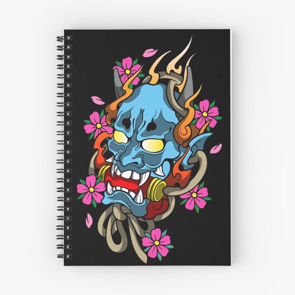 Item preview, hannya blue cherry designed and sold by cat poe.