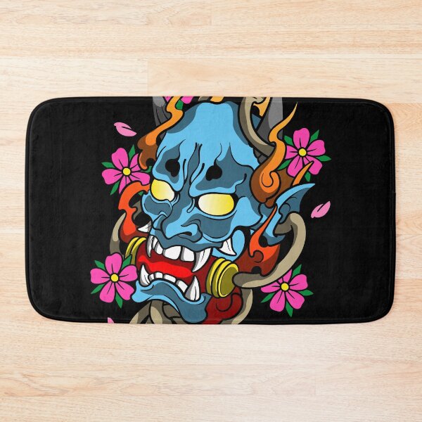 Item preview, hannya blue cherry designed and sold by cat poe.