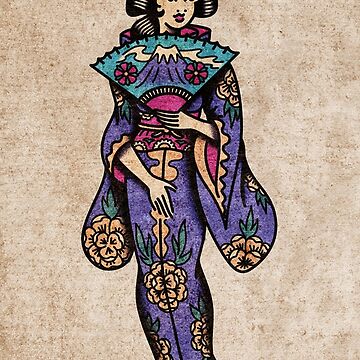 Artwork thumbnail, American Traditional Pin-up by Salty-Dog2