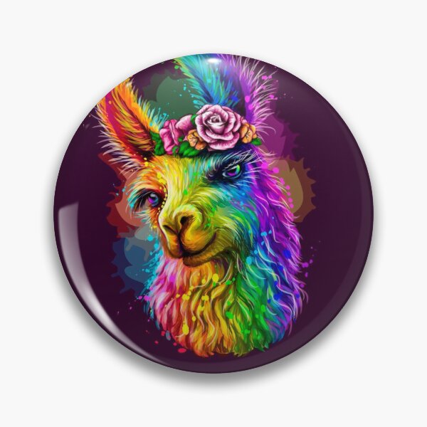 Item preview, Lama Alpaca Design Abstract Multicolore designed and sold by HarveyJade.