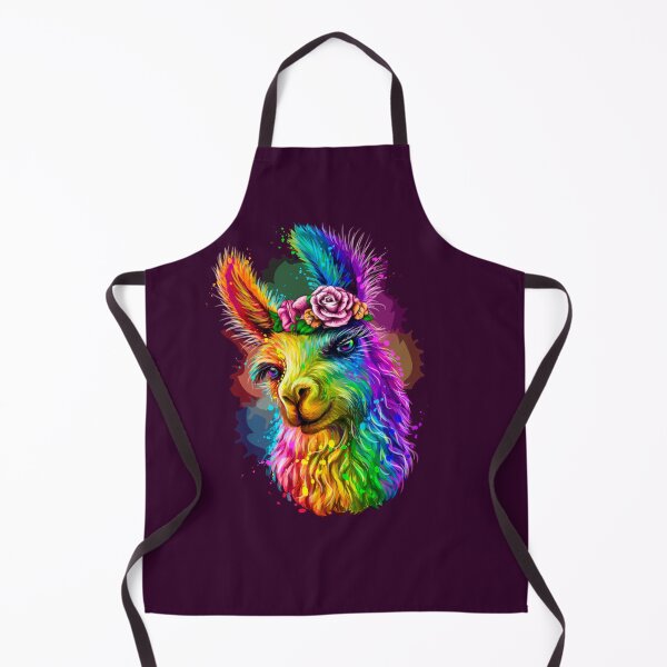 Item preview, Lama Alpaca Design Abstract Multicolore designed and sold by HarveyJade.