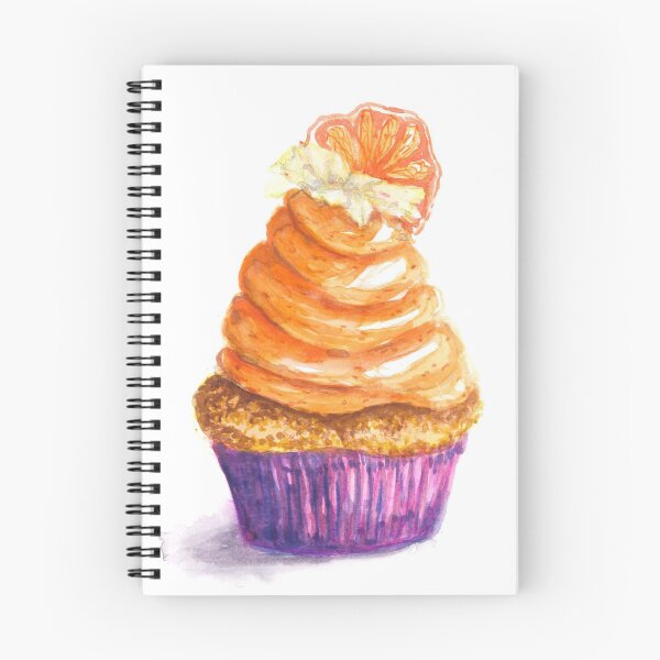 Artikelvorschau, Orange Cupcake gemalt, süßes Essen gefrorener Cupcake entworfen und verkauft von Goldstarwork.