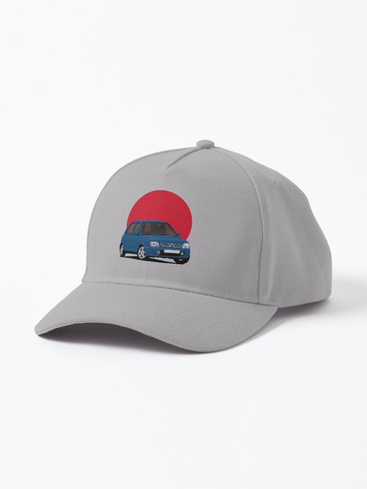 Nissan Micra March K11C blue with the Japanese rising sun Cap for Sale by knappidesign Redbubble