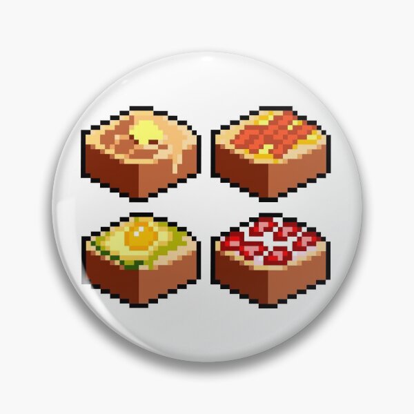 Item preview, I Love Toasts Pixel - Foodies designed and sold by gambarin-art.