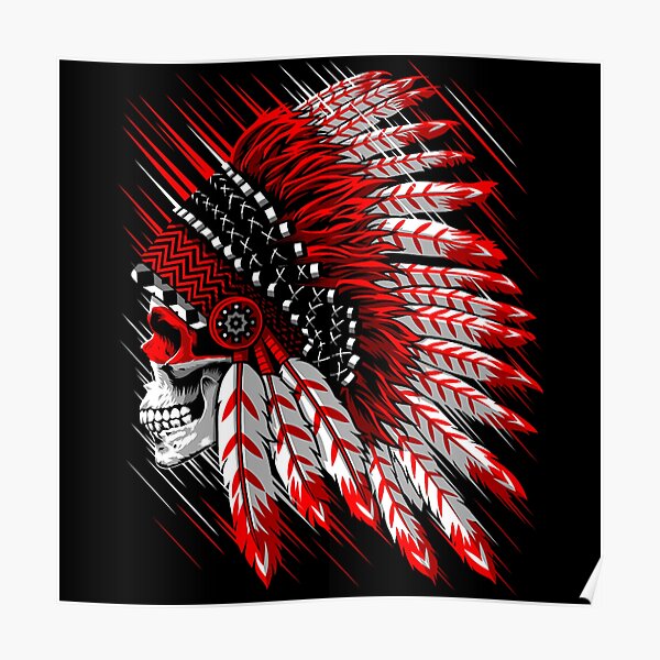 Indian Skull Tattoos Posters for Sale | Redbubble