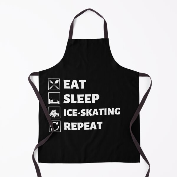 Item preview, Eat sleep ice-skating repeat designed and sold by Hoetoons.