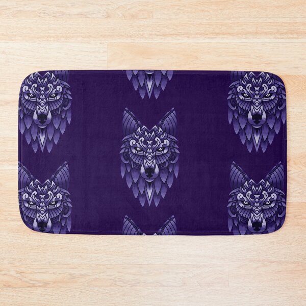 Item preview, wolf art purple designed and sold by wolvoo.