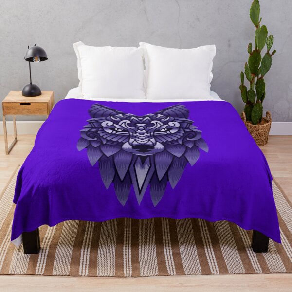 Item preview, wolf art purple designed and sold by wolvoo.