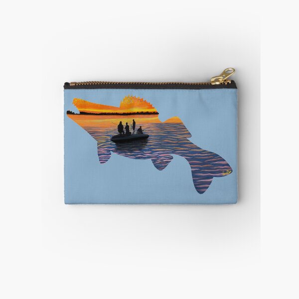 Item preview, Walleye Silhouette - Lake Life - Blue Grey designed and sold by EcoElsa.