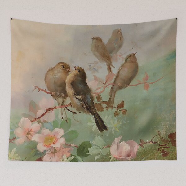 Item preview, Aves y Flores (detail) by Aurelio Tolosa designed and sold by IndieArtDream.